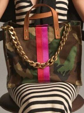 Parker Thatch Medium Mimi - Nylon Camo with Pink & Red Stripe New